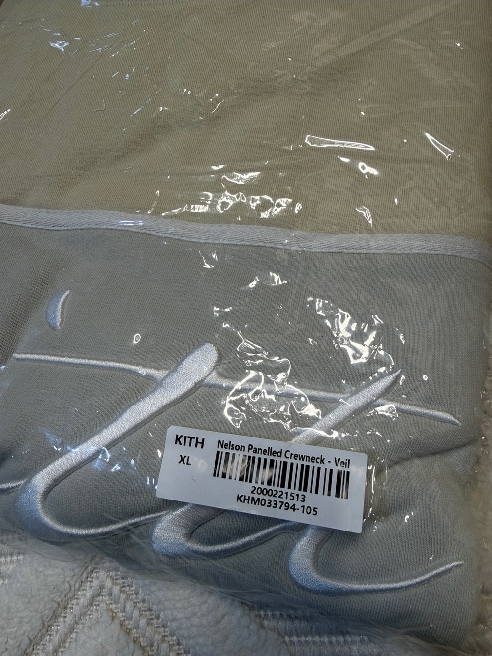 KITH - Nelson Panelled Crewneck - Veil - Picture 4 of 6
